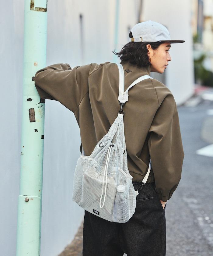 別注 マルチway ナイロンコード付き メッシュバッグ