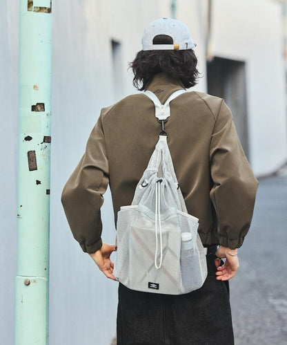 別注 マルチway ナイロンコード付き メッシュバッグ