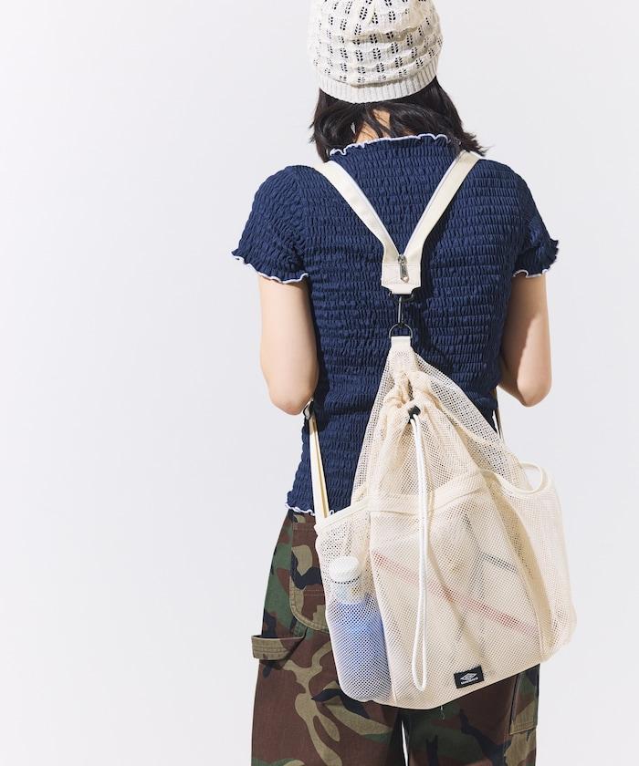 別注 マルチway ナイロンコード付き メッシュバッグ