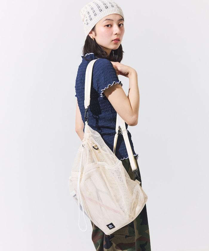 別注 マルチway ナイロンコード付き メッシュバッグ