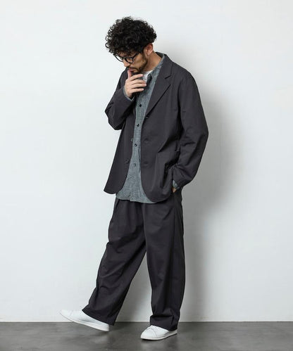 AIRDRY HIGH TECH YARN  高機能素材 テーラードジャケット セットアップ   リラックスフィット