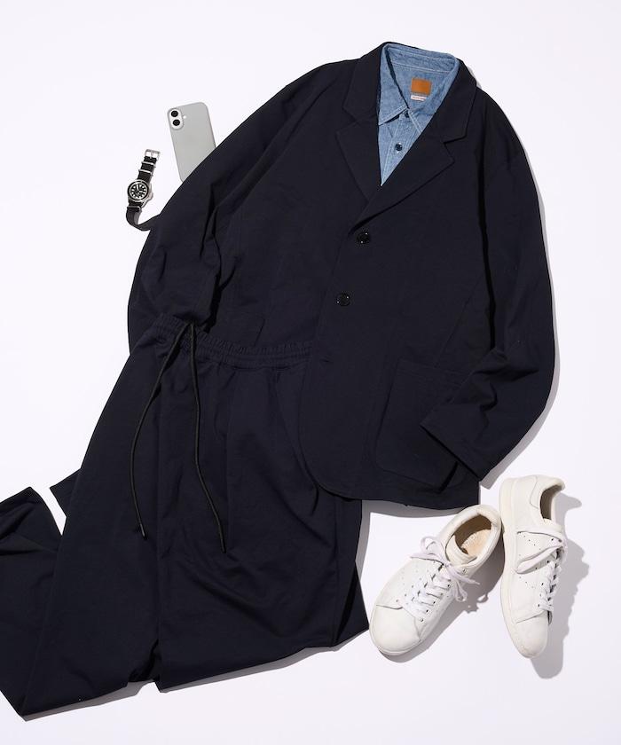 AIRDRY HIGH TECH YARN  高機能素材 テーラードジャケット セットアップ   リラックスフィット