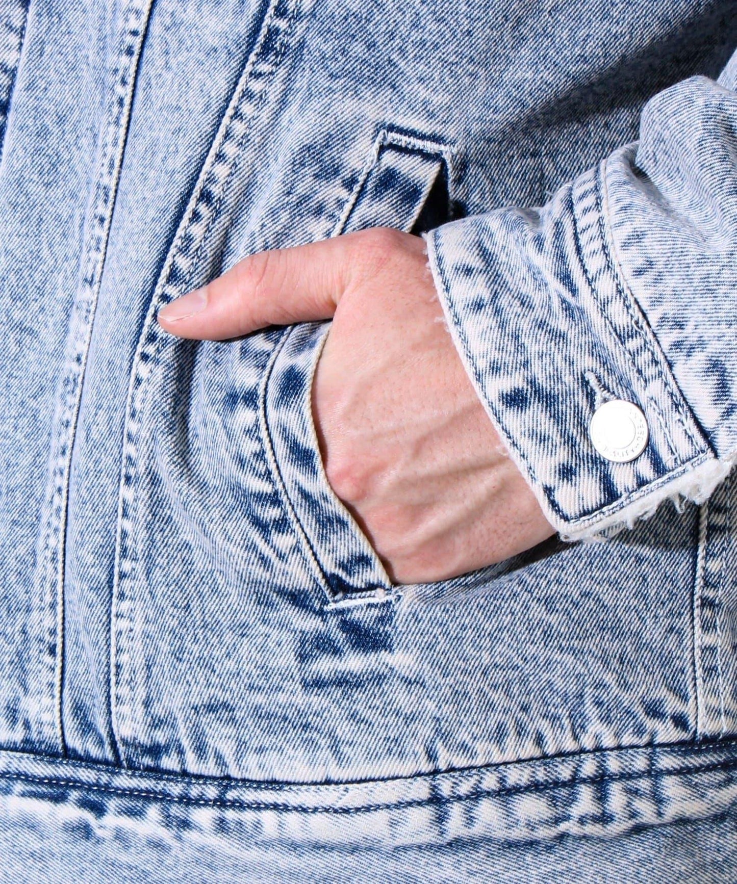 牛仔風暴騎士內襯羊羔絨牛仔夾克