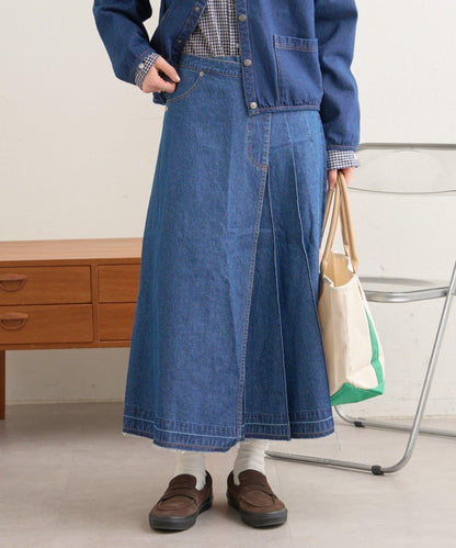【GEVACO】牛仔百褶裙