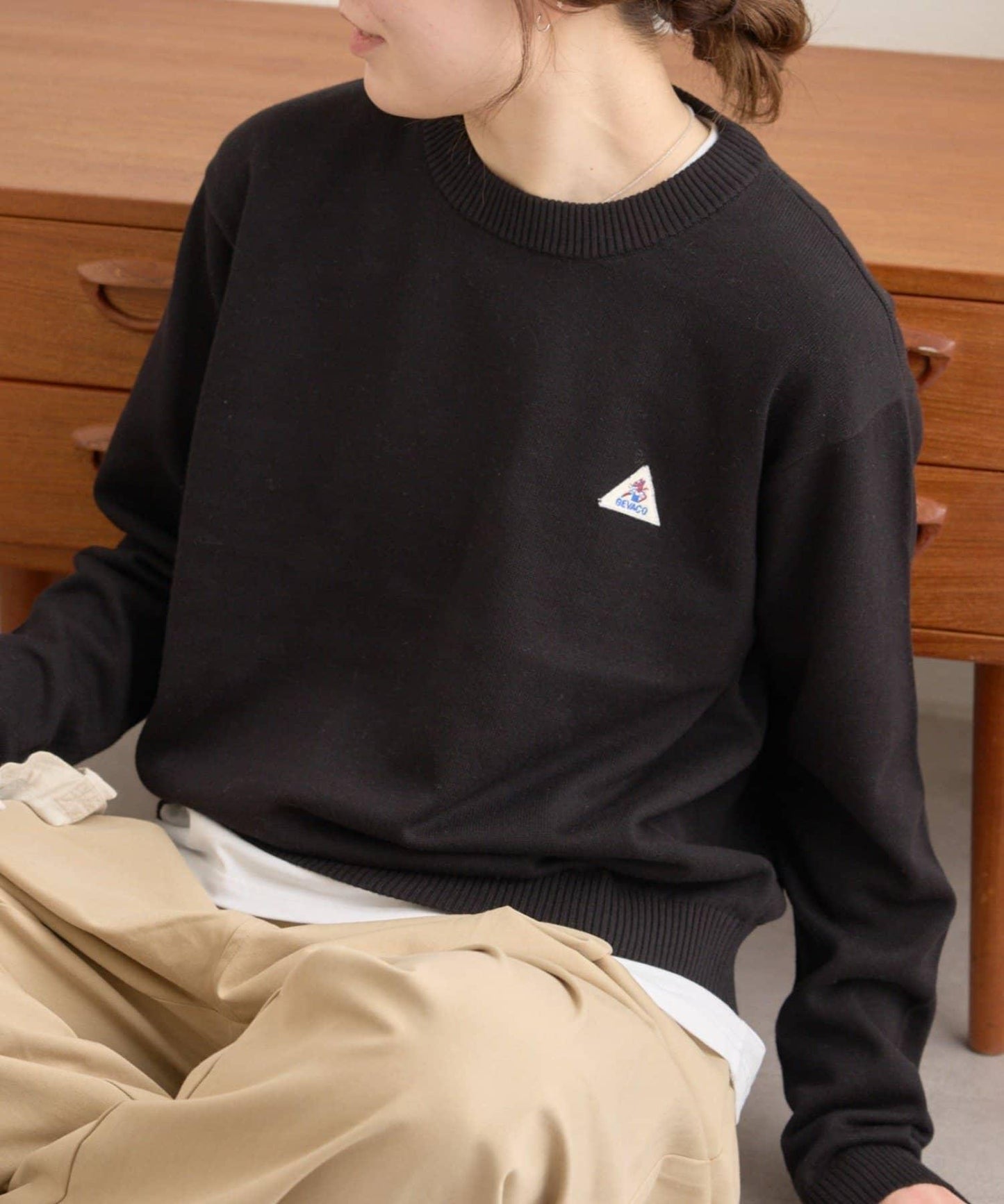 【GEVACO】棉質圓領針織衫