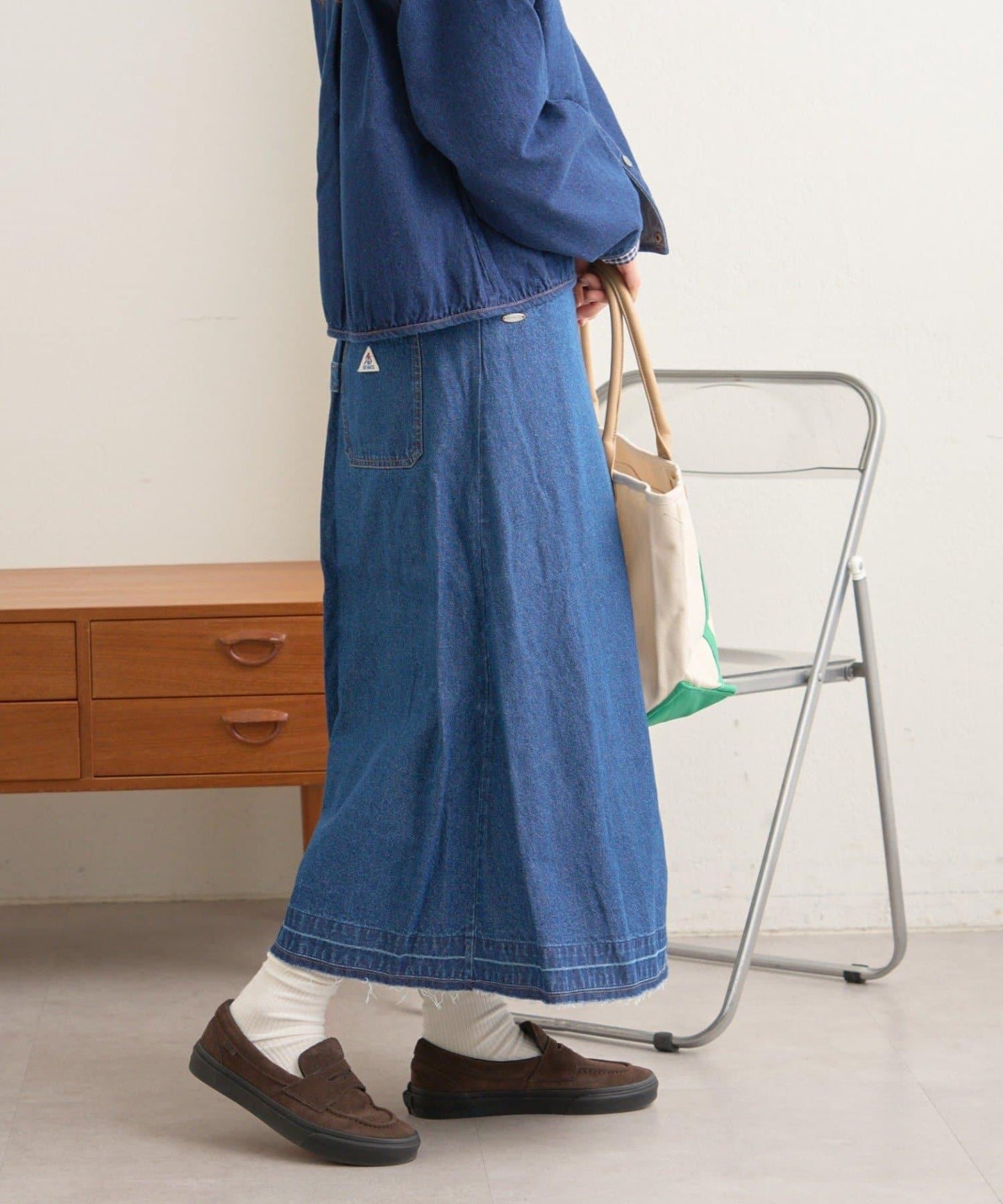【GEVACO】牛仔百褶裙