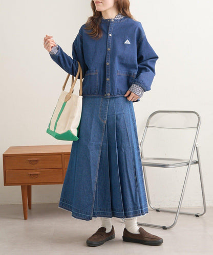 【GEVACO】牛仔百褶裙