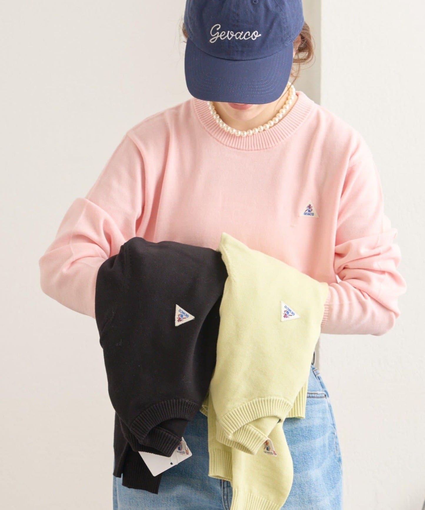 【GEVACO】棉質圓領針織衫