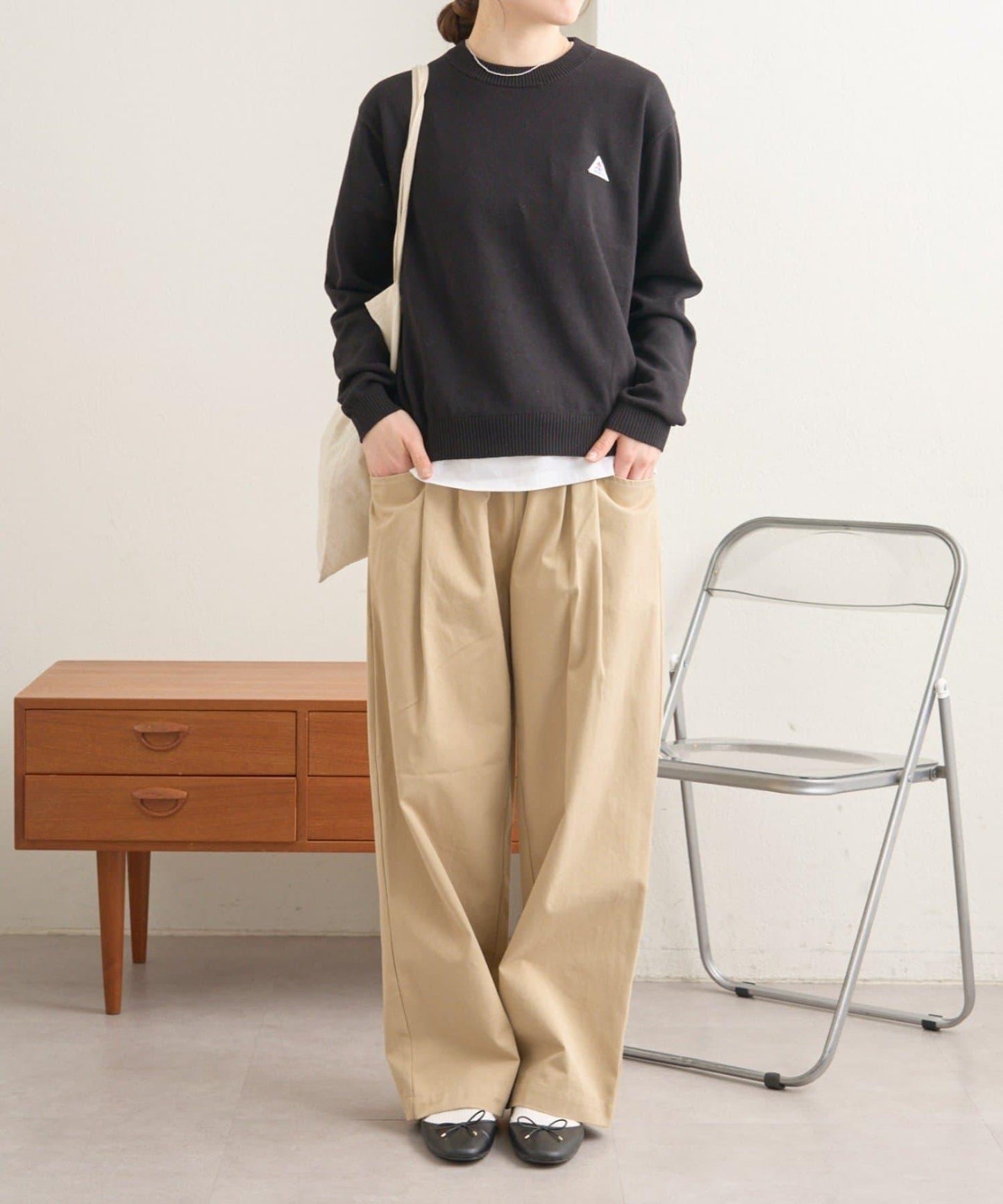 【GEVACO】棉質圓領針織衫