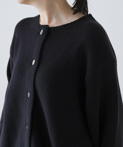 棉質低密度針織短款開衫