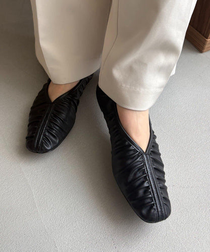 CAPRICIEUX LE'MAGE 褶皺設計 軟質 平底鞋