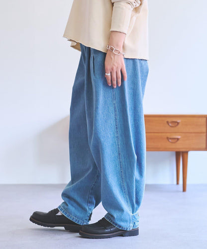 《FRIPIER》 抽褶口袋設計 牛仔褲