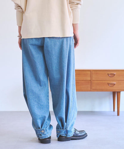 《FRIPIER》 抽褶口袋設計 牛仔褲