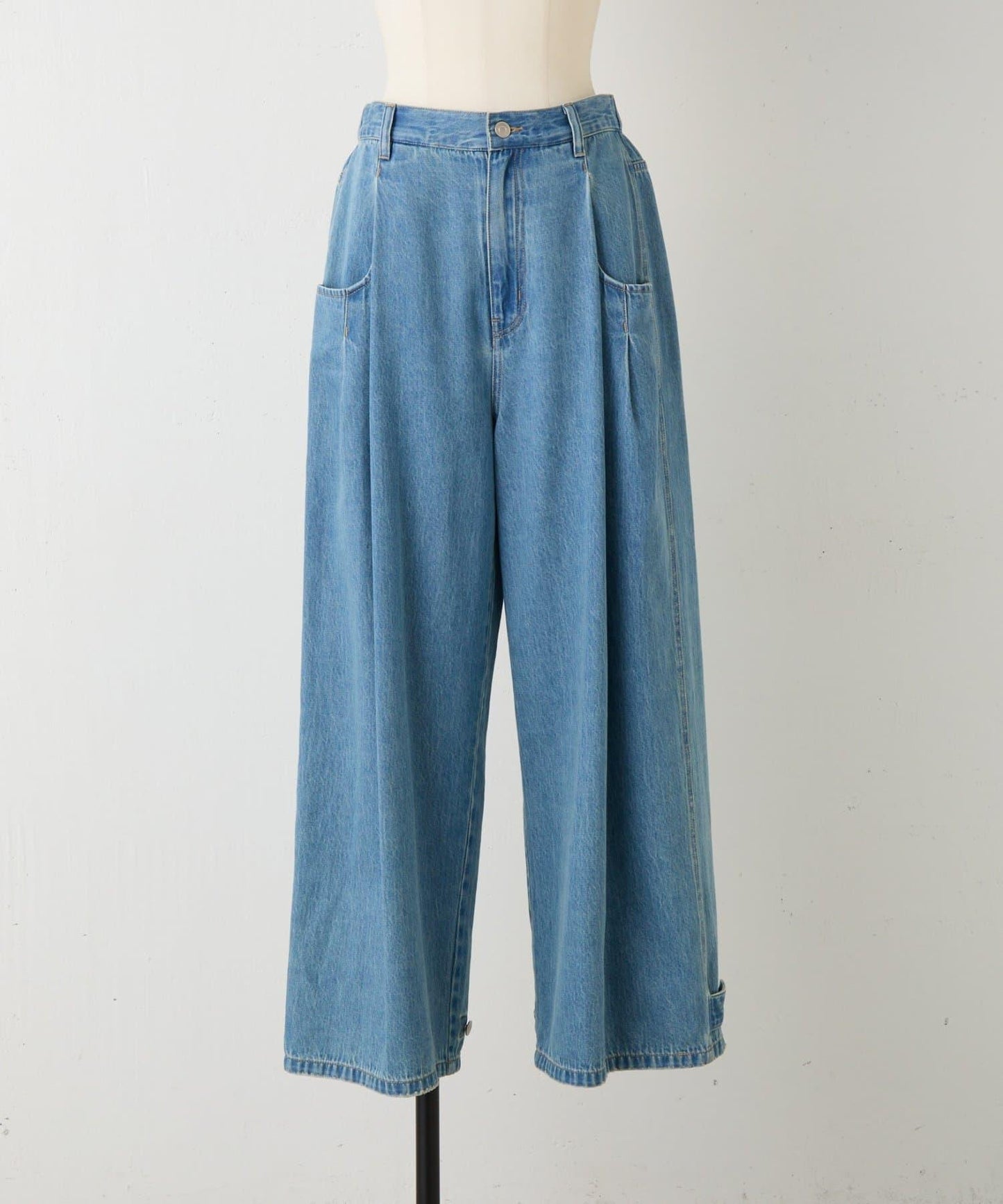 《FRIPIER》 抽褶口袋設計 牛仔褲