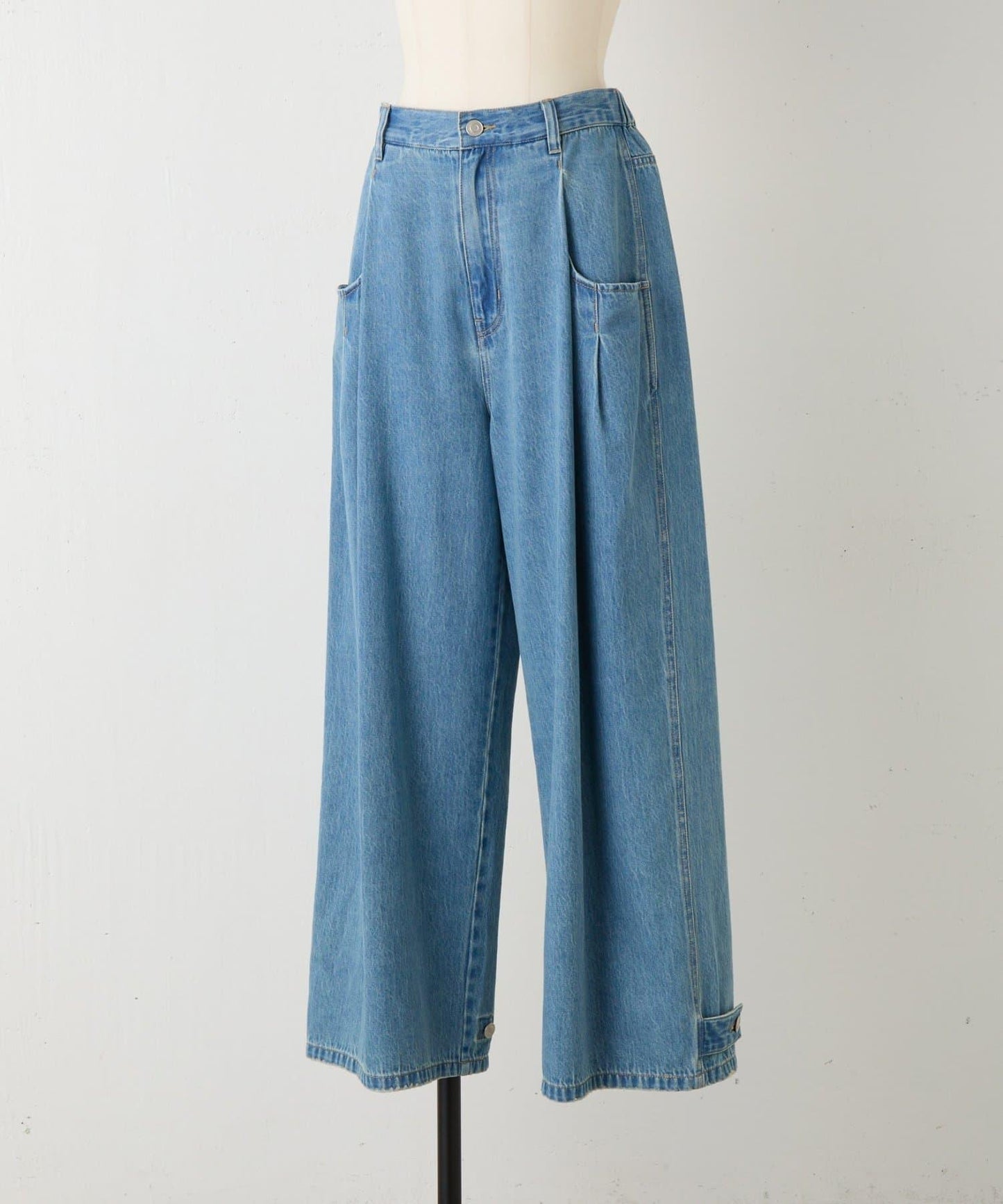 《FRIPIER》 抽褶口袋設計 牛仔褲