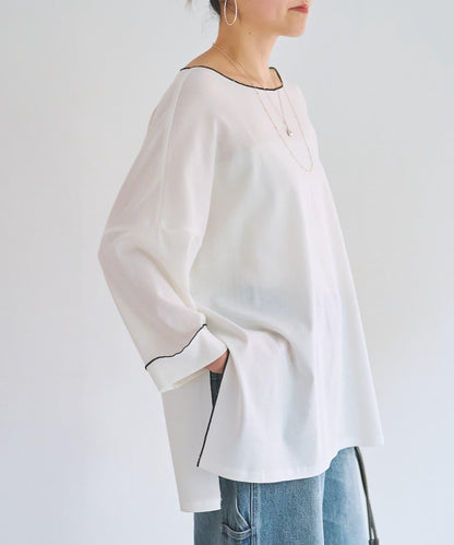 字母荷葉邊套頭上衣