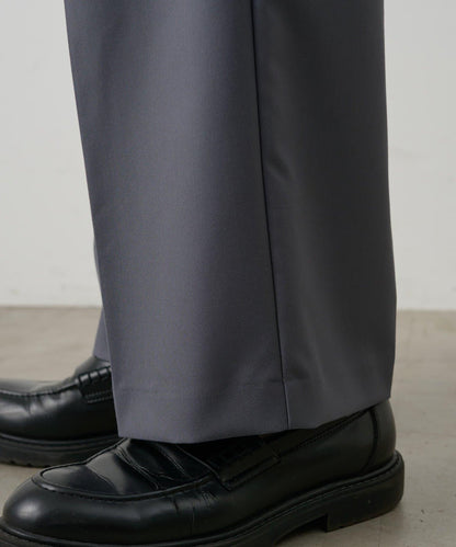 成套搭配 舒適斜紋闊腿西裝褲