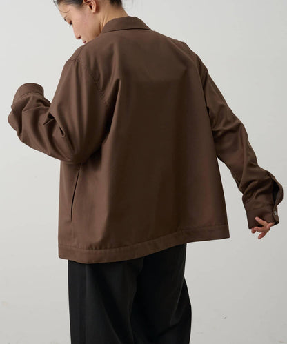 可成套搭配 舒適斜紋 拉鍊襯衫