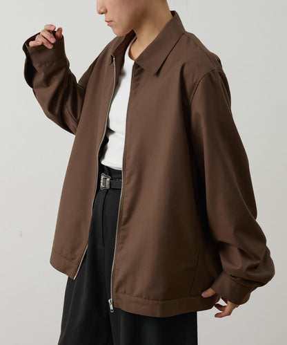 可成套搭配 舒適斜紋 拉鍊襯衫