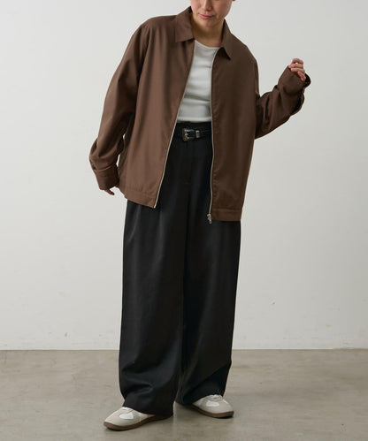 可成套搭配 舒適斜紋 拉鍊襯衫