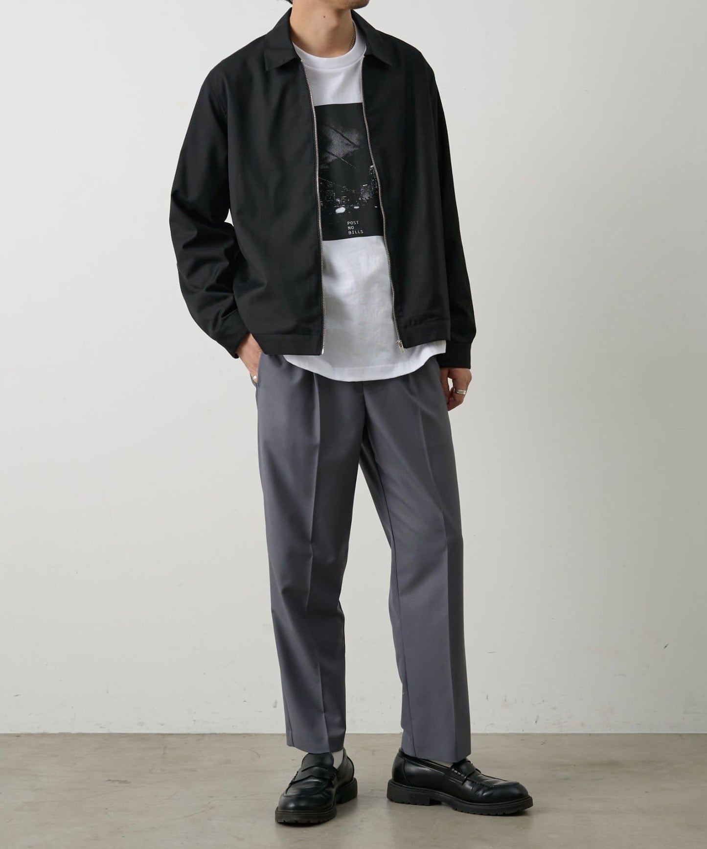 套裝可搭配 舒適斜紋 錐形 西褲