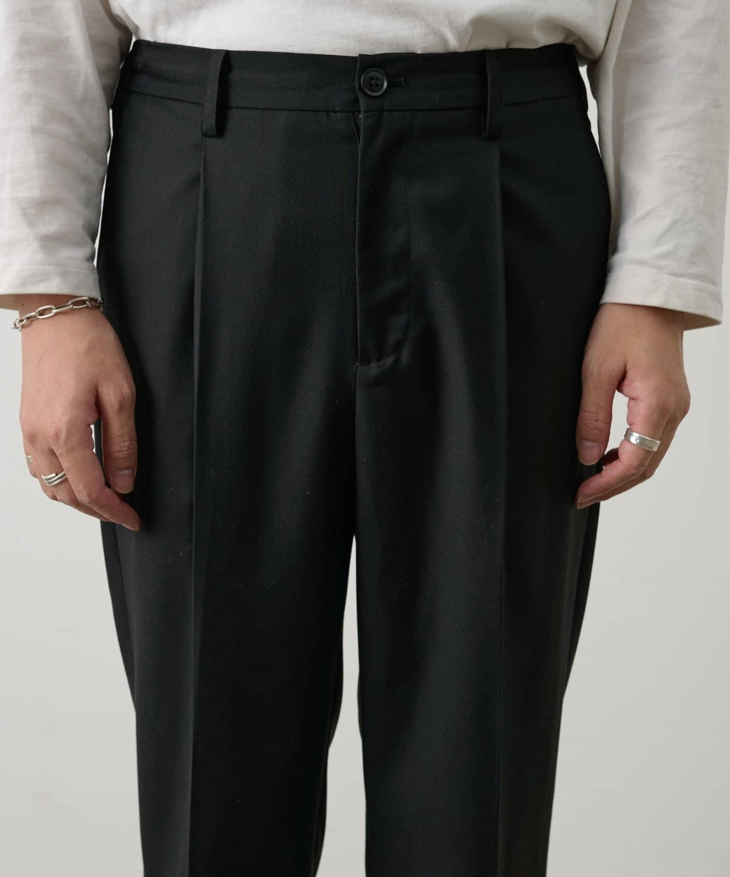 套裝可搭配 舒適斜紋 錐形 西褲