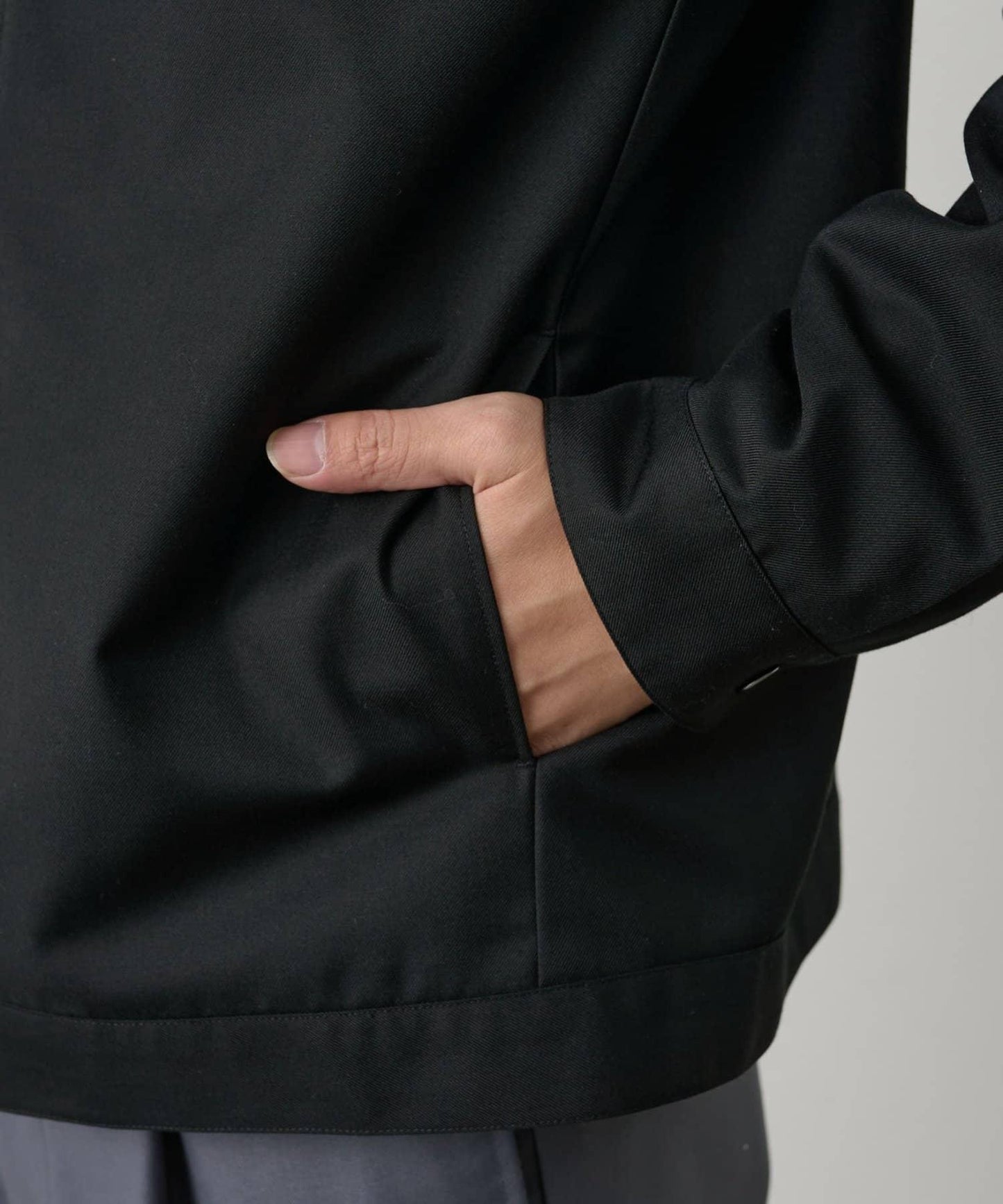 可成套搭配 舒適斜紋 拉鍊襯衫