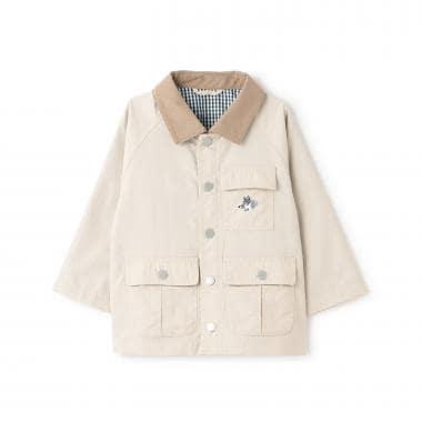 オオカミ刺しゅうハンティングジャケット