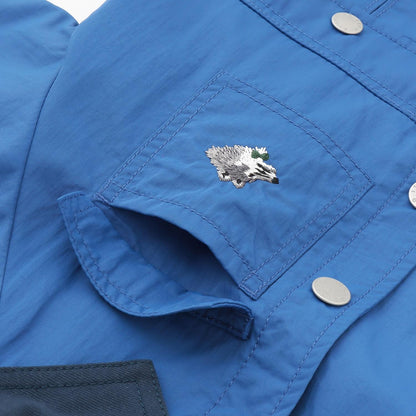 オオカミ刺しゅうハンティングジャケット