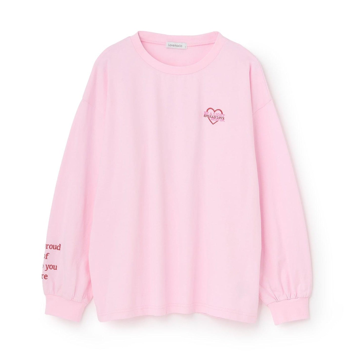 【綿100%】バックロゴカラー長袖T