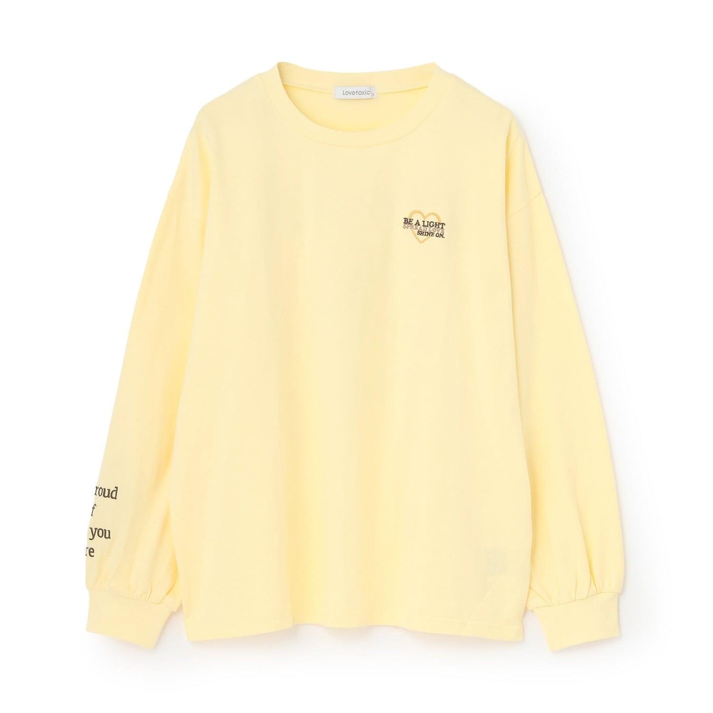 【綿100%】バックロゴカラー長袖T