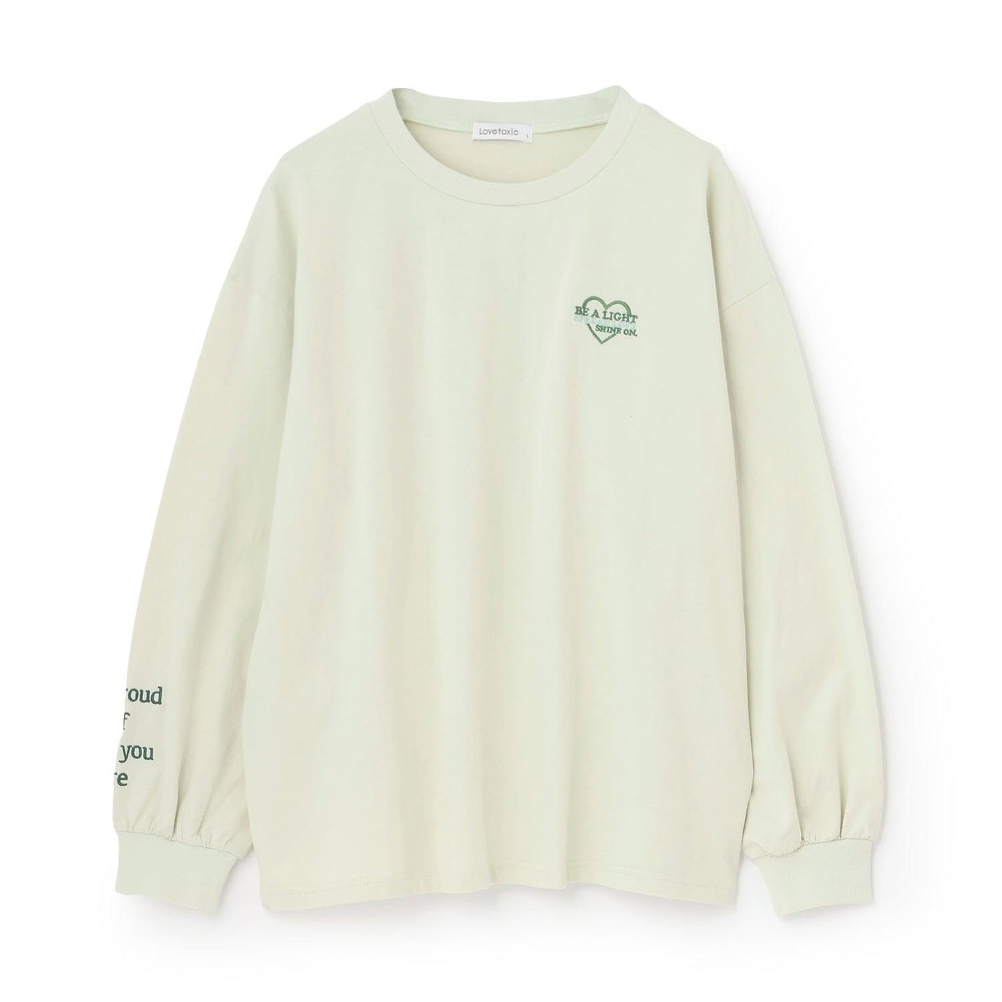 【綿100%】バックロゴカラー長袖T