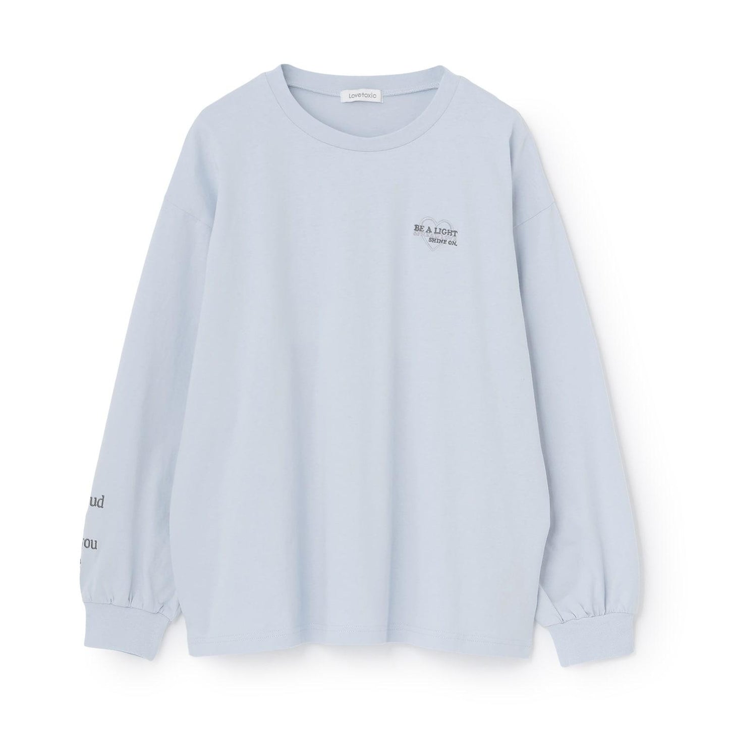 【綿100%】バックロゴカラー長袖T