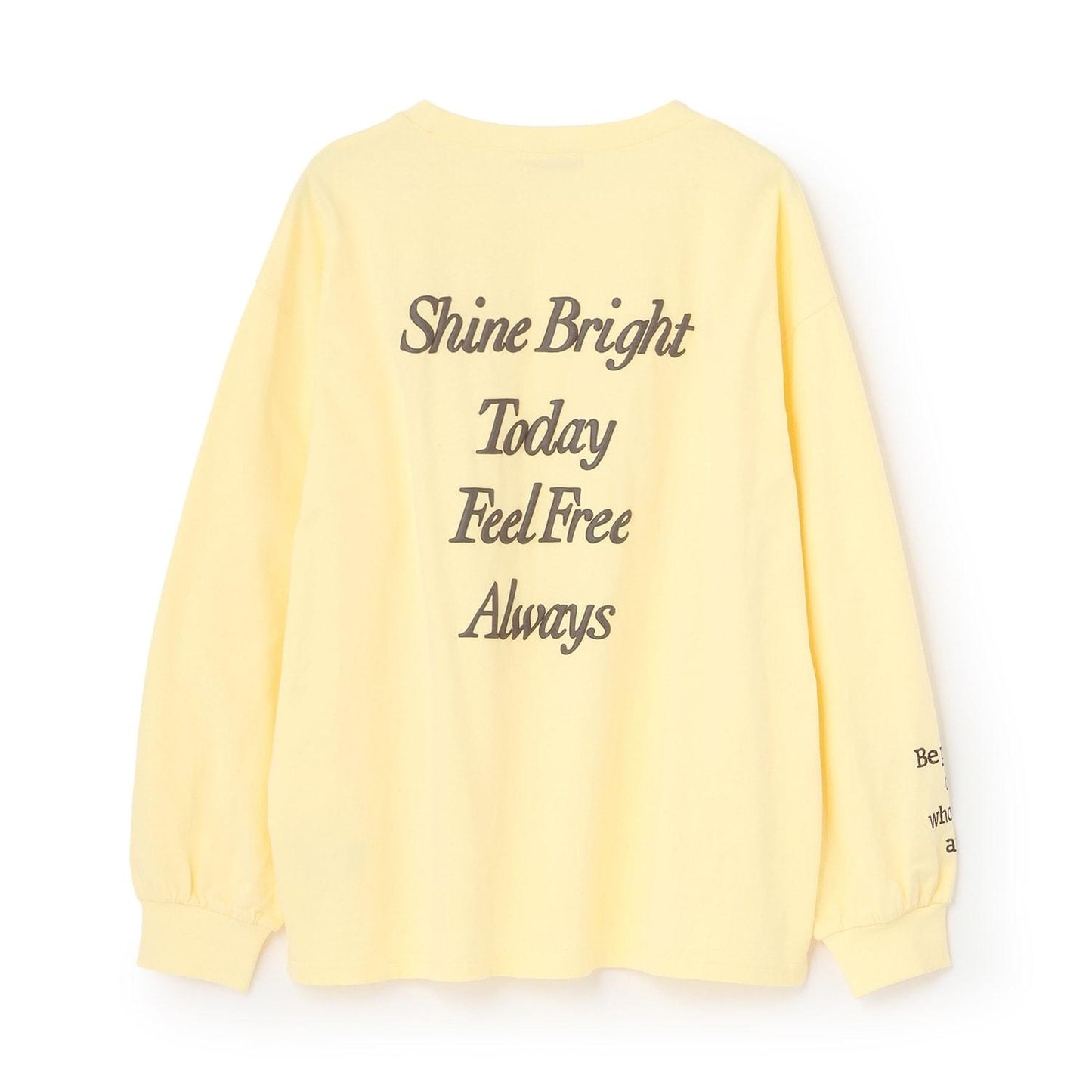 【綿100%】バックロゴカラー長袖T