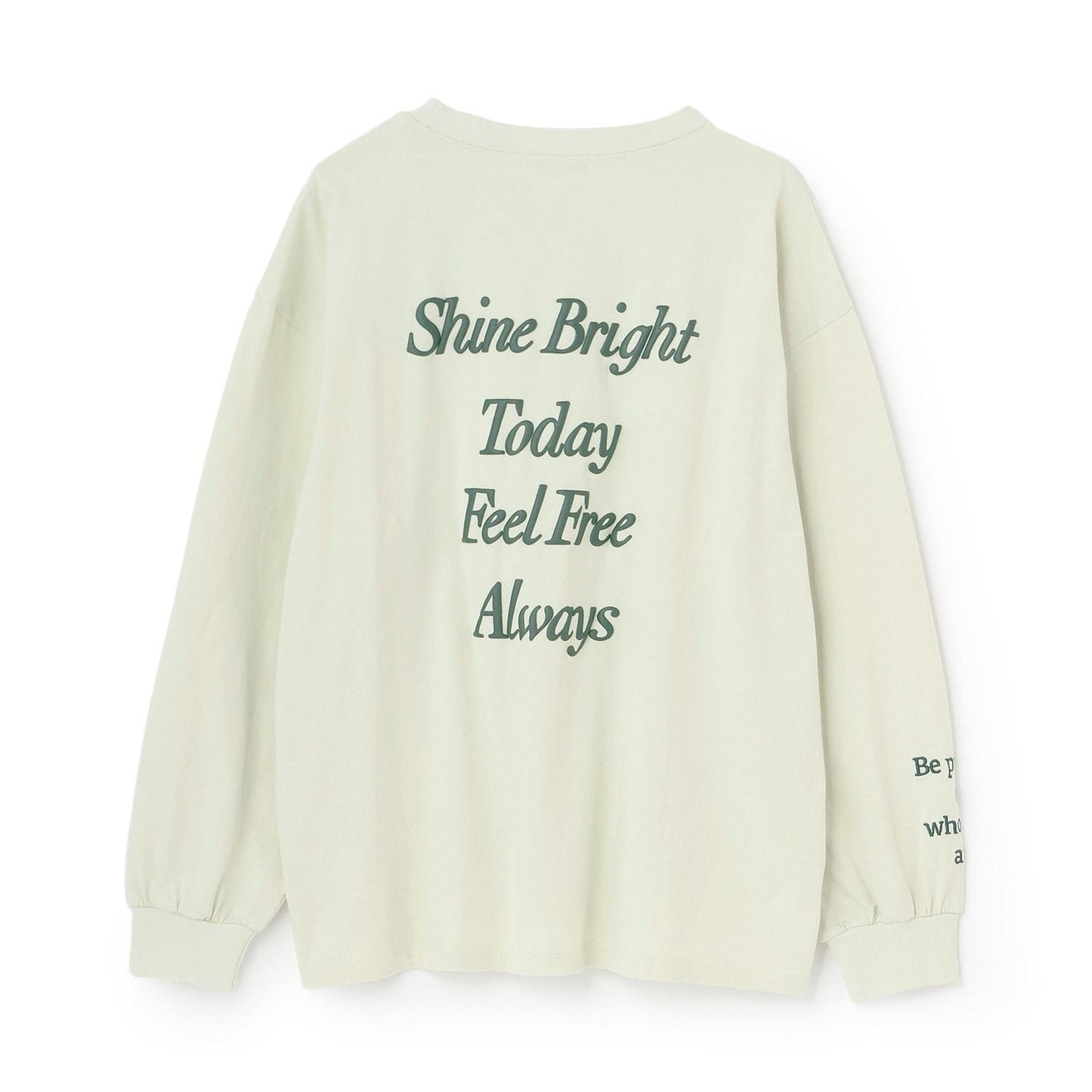 【綿100%】バックロゴカラー長袖T