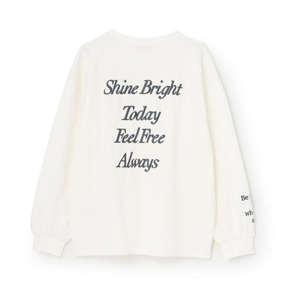 【綿100%】バックロゴカラー長袖T