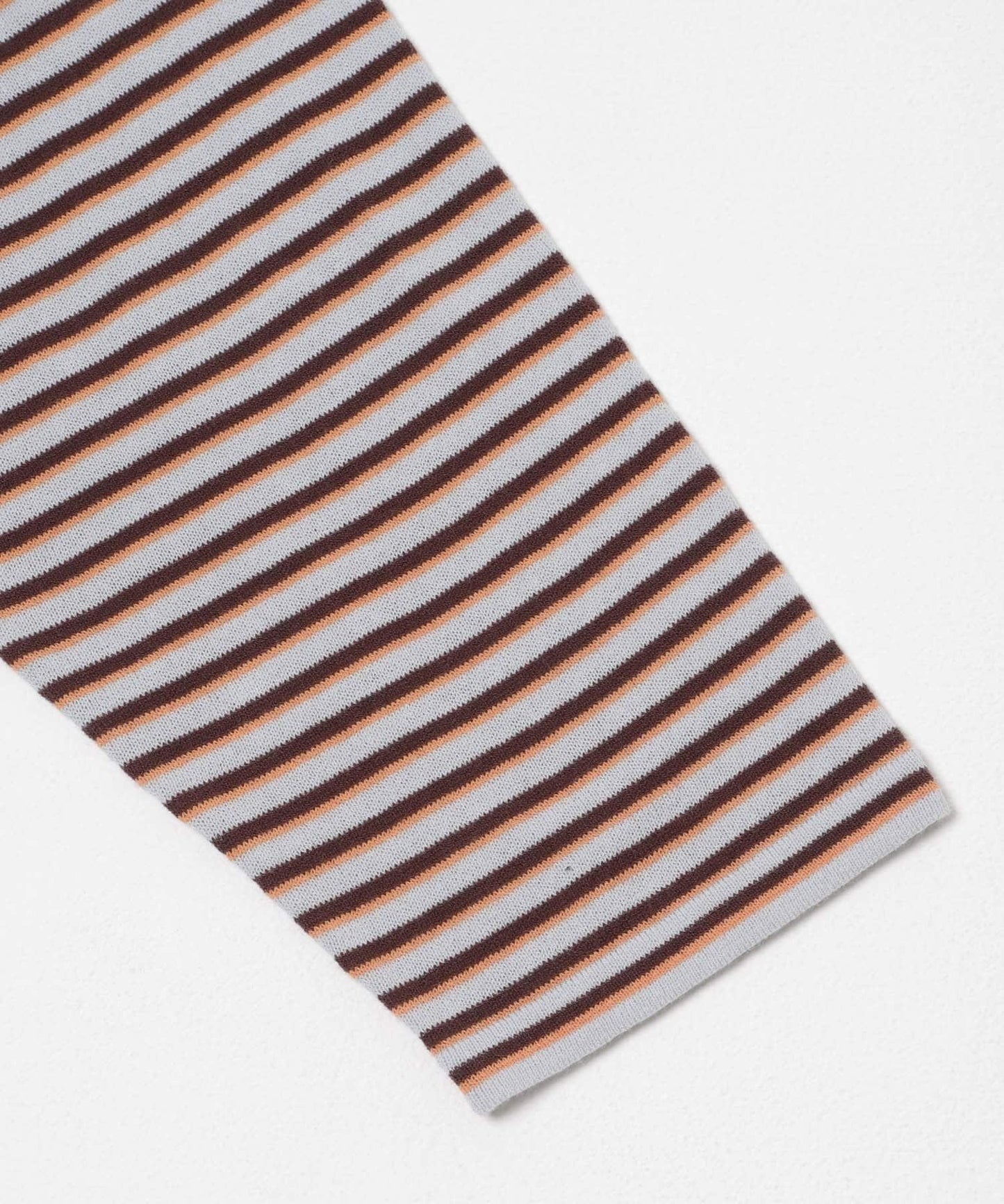 透紗條紋寬鬆針織上衣