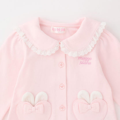 兔耳水手領 長袖 針織開衫