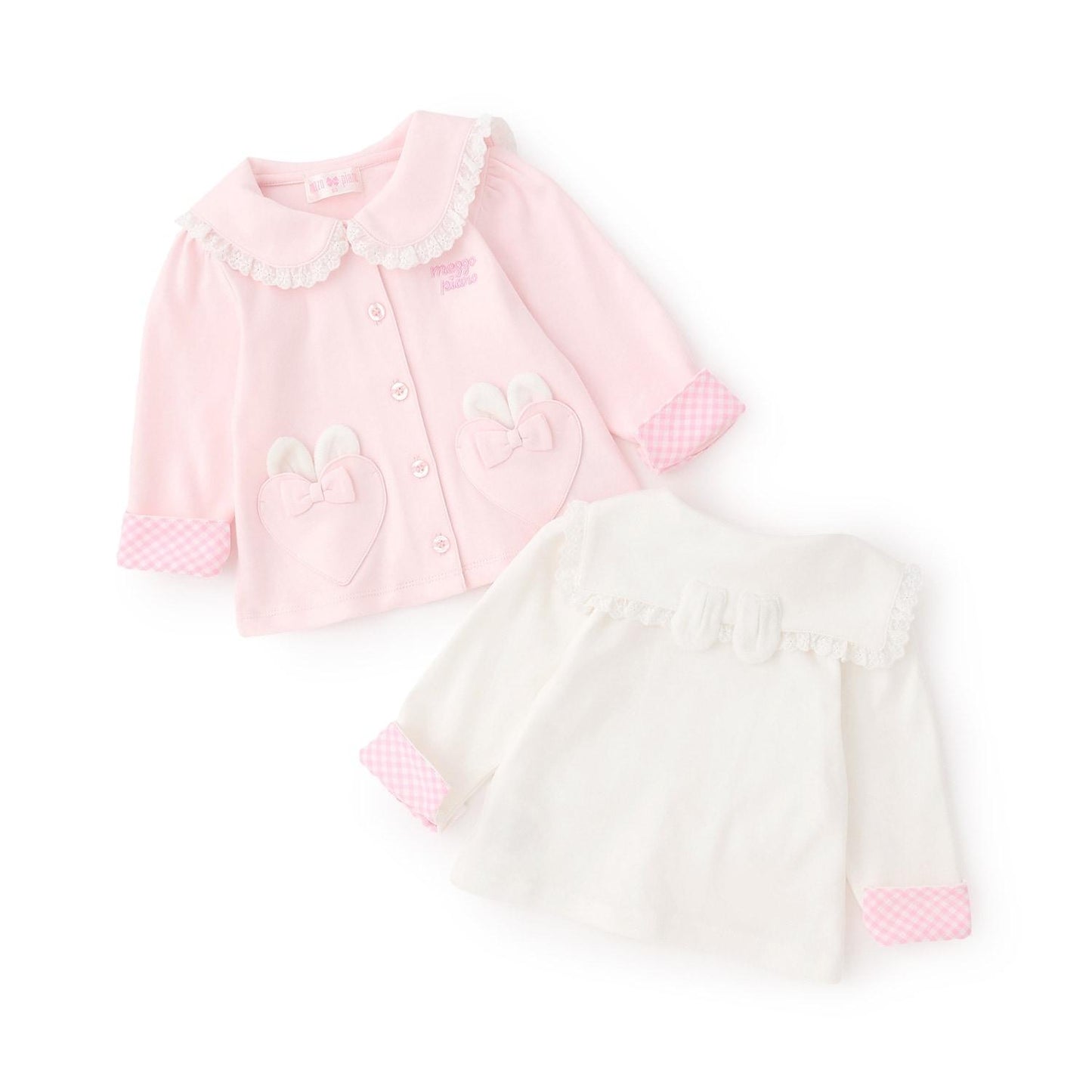 兔耳水手領 長袖 針織開衫