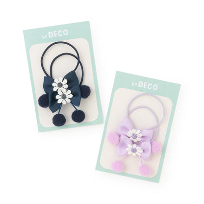 蝴蝶結毛球 發繩