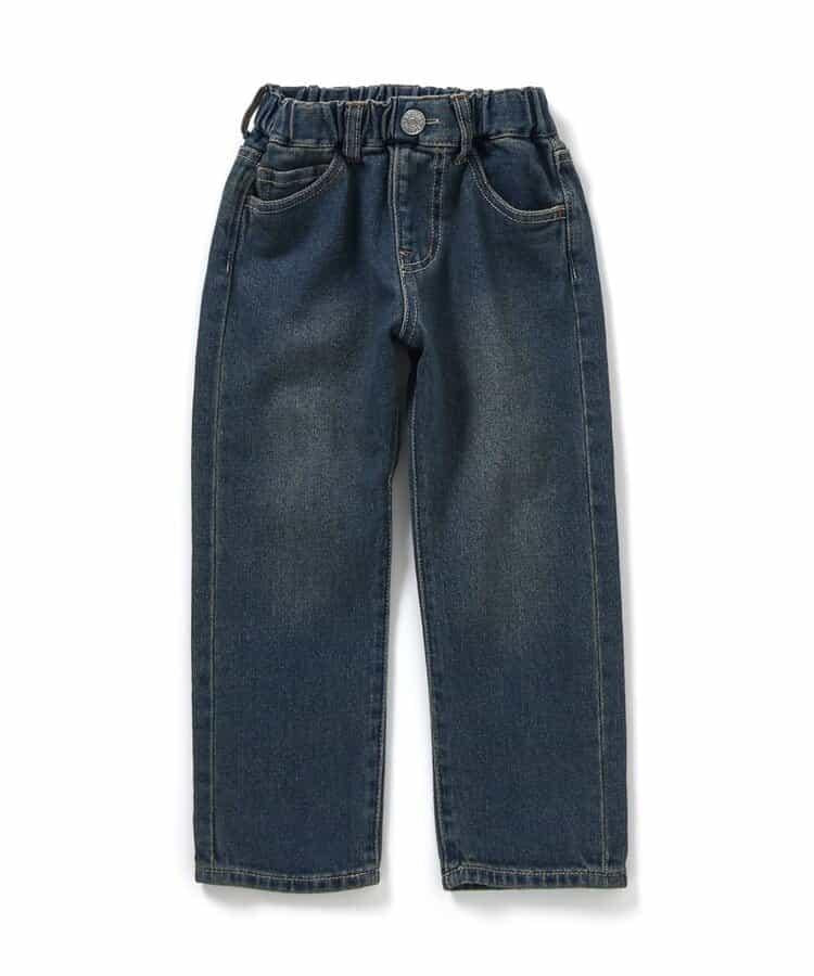 基礎款 全長 直筒 牛仔面料 牛仔褲