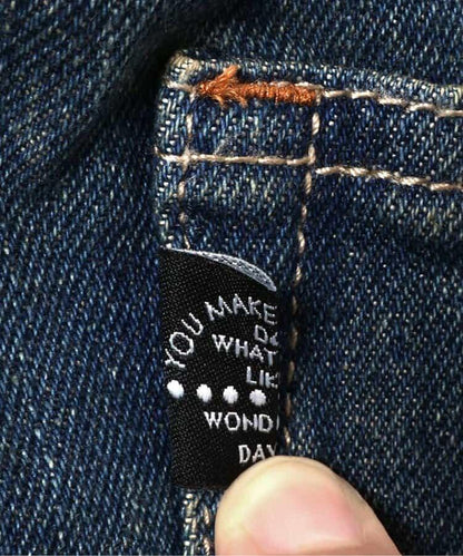 基礎款 全長 直筒 牛仔面料 牛仔褲