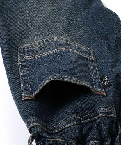 基礎款 全長 直筒 牛仔面料 牛仔褲