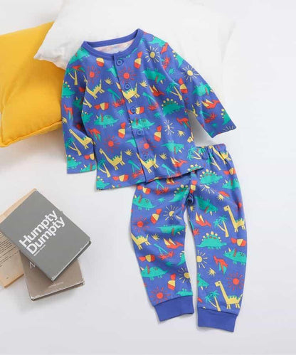 恐龍圖案 前開門 BOYS睡衣