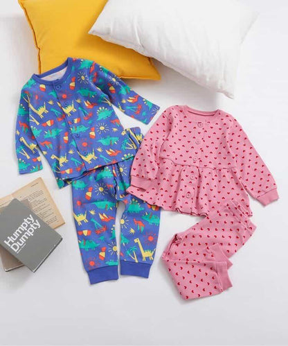 恐龍圖案 前開門 BOYS睡衣