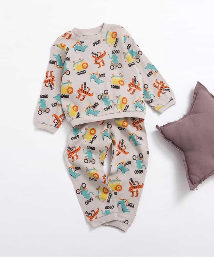 華夫格套頭睡衣