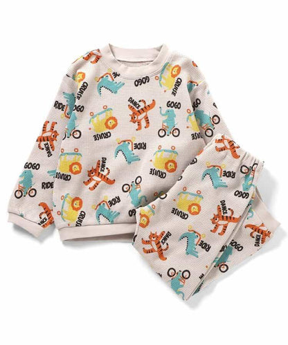 華夫格套頭睡衣