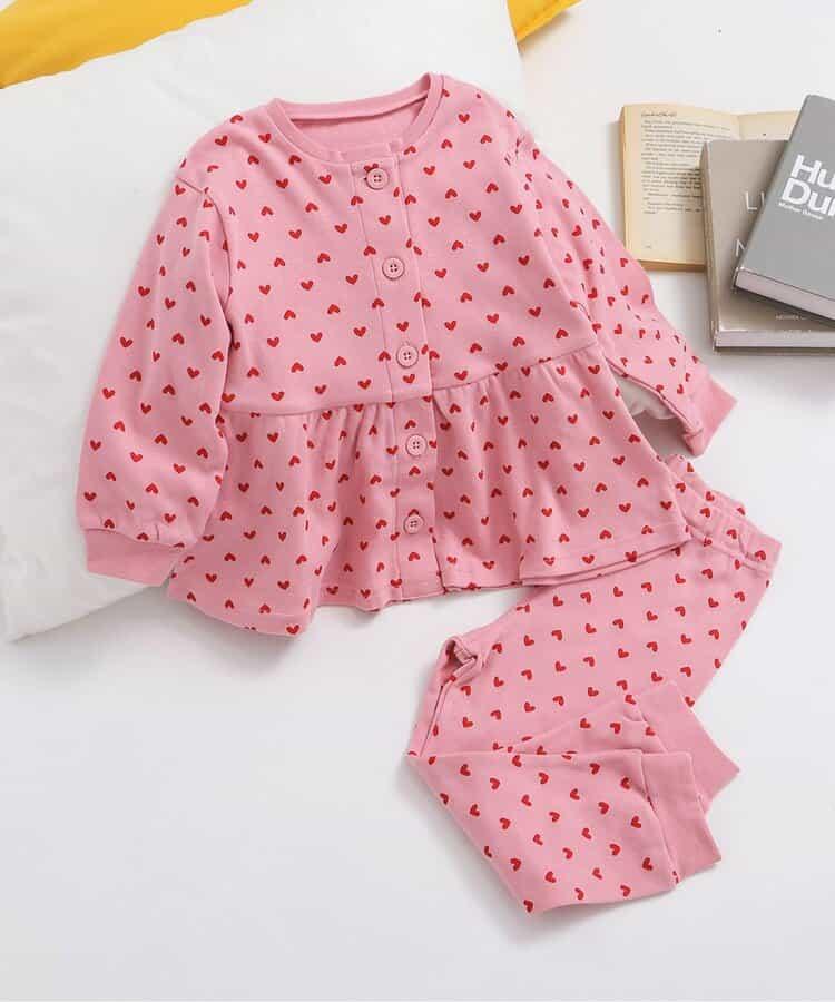 心形前開 GIRLS 睡衣