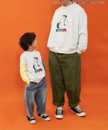 側邊條紋 闊腿 牛仔 全長款 牛仔褲