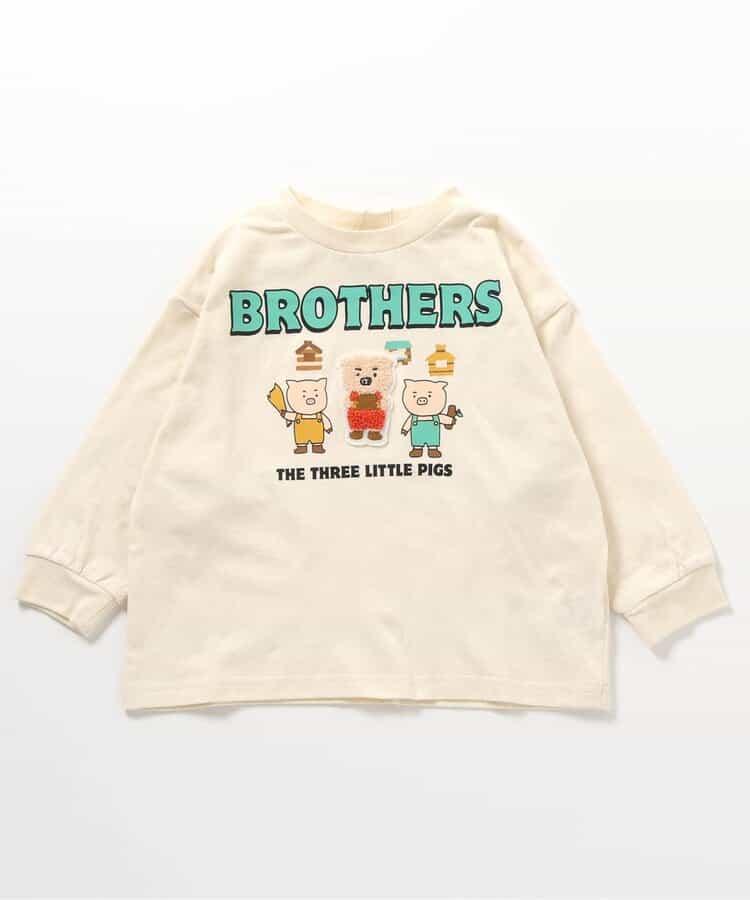 故事圖案毛巾繡貼章 長袖T恤